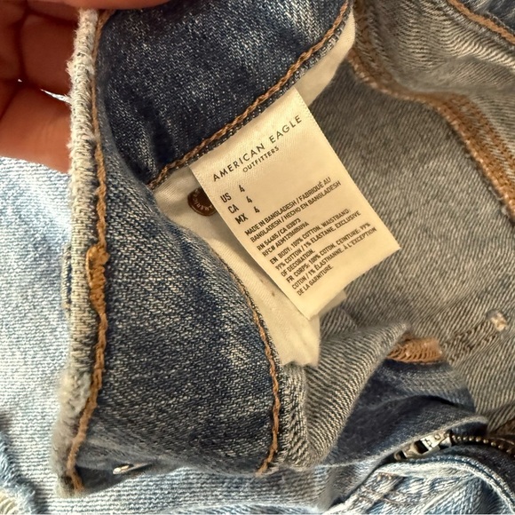 American Eagle Outfitters Distressed Blue Jean Shorts - Picture 5 of 6